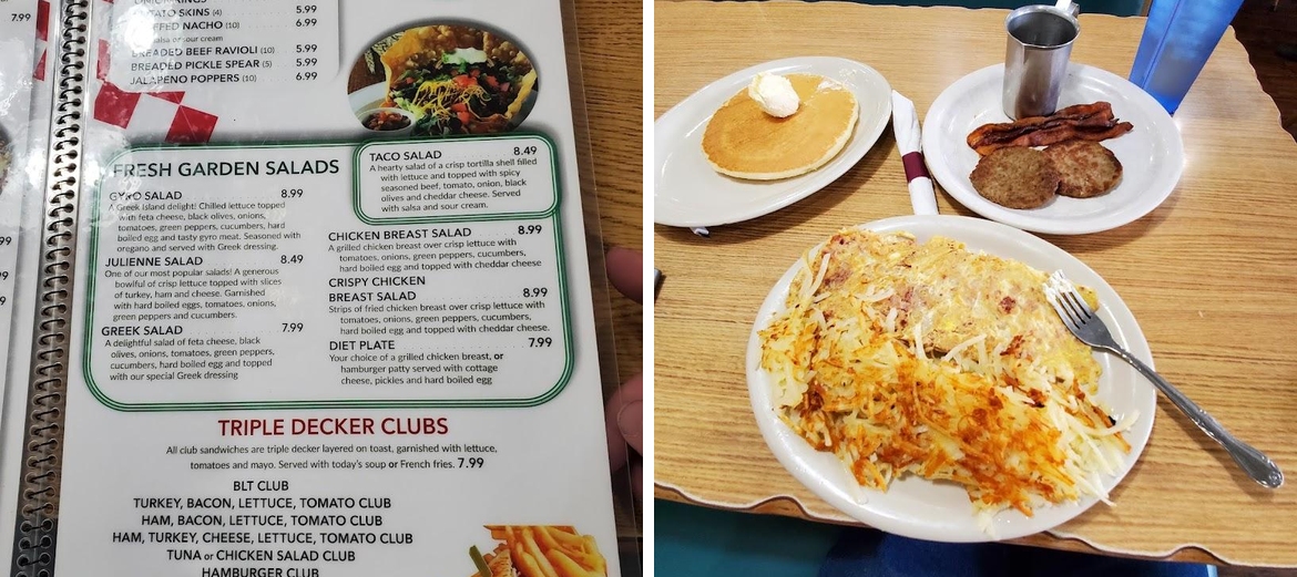Diner 54 Menu