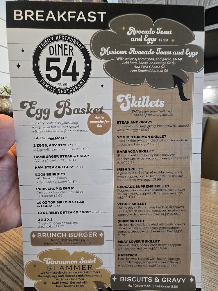 Diner 54 Menu image 2