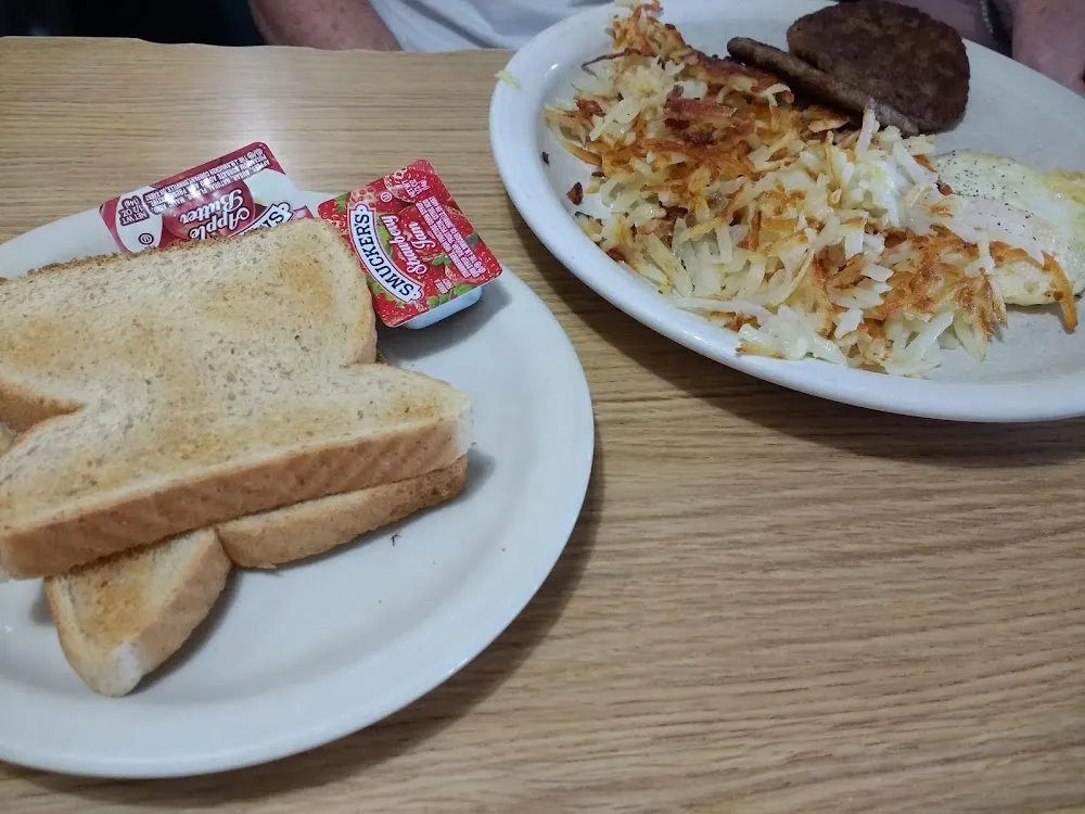One Egg Hash Browns Toast